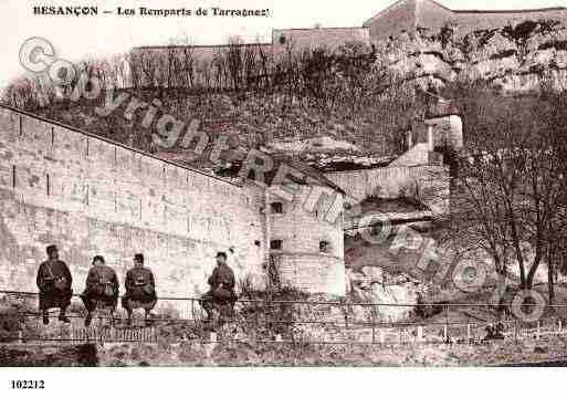 Ville de BESANCON, carte postale ancienne