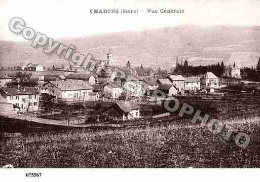 Ville de CHABONS, carte postale ancienne