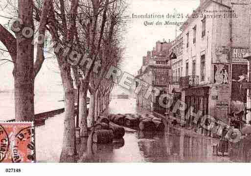 Ville de CHALONSURSAONE, carte postale ancienne