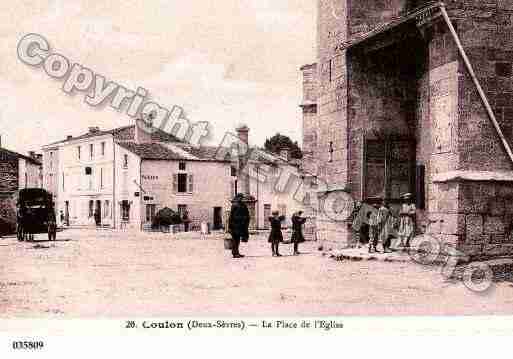 Ville de COULON, carte postale ancienne