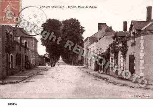 Ville de CRAON, carte postale ancienne