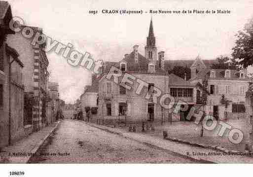 Ville de CRAON, carte postale ancienne