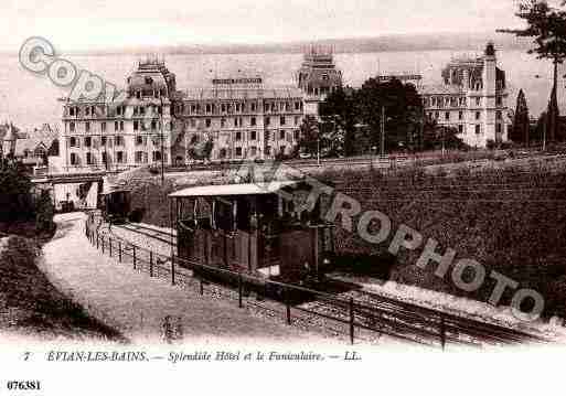 Ville de EVIANLESBAINS, carte postale ancienne