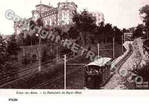 Ville de EVIANLESBAINS, carte postale ancienne