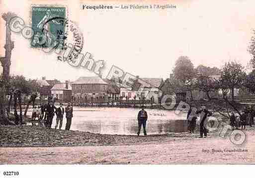 Ville de FEUQUIERES, carte postale ancienne