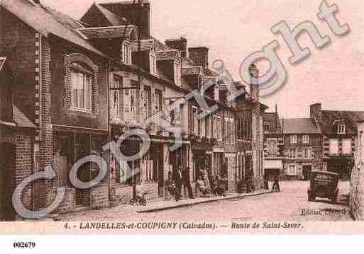 Ville de LANDELLESETCOUPIGNY, carte postale ancienne