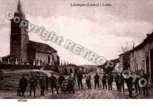 Ville de LEZEY, carte postale ancienne