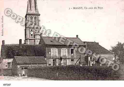 Ville de MAGNY, carte postale ancienne