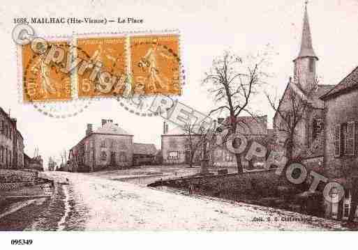 Ville de MAILHACSURBENAIZE, carte postale ancienne