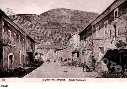 Ville de MONTFROC, carte postale ancienne