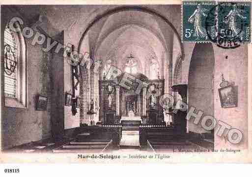 Ville de MURDESOLOGNE, carte postale ancienne