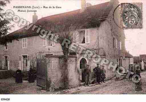 Ville de PASSENANS, carte postale ancienne