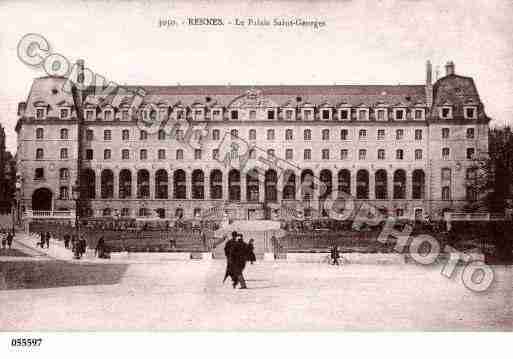Ville de RENNES, carte postale ancienne