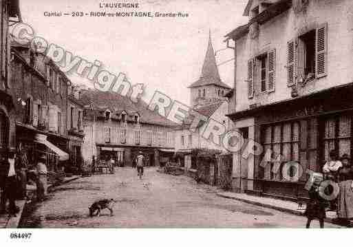 Ville de RIOMESMONTAGNES, carte postale ancienne