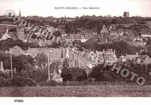 Ville de SAINTCALAIS, carte postale ancienne