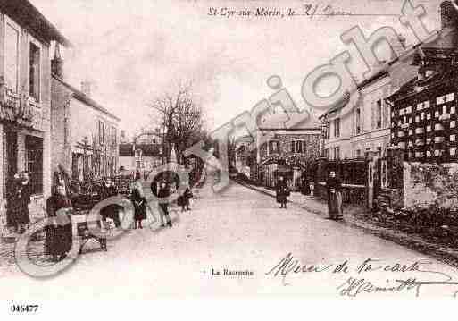 Ville de SAINTCYRSURMORIN, carte postale ancienne