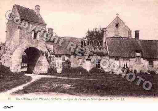 Ville de SAINTJEANAUXBOIS, carte postale ancienne