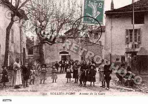 Ville de SOLLIESPONT, carte postale ancienne