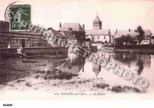 Ville de SOTTEVILLESURMER, carte postale ancienne