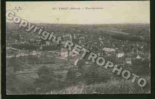 Ville de VARZY, carte postale ancienne