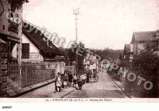 Ville de VIROFLAY, carte postale ancienne