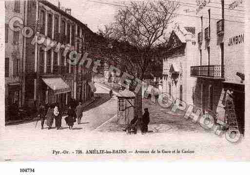 Ville de AMELIELESBAINSPALALDA, carte postale ancienne