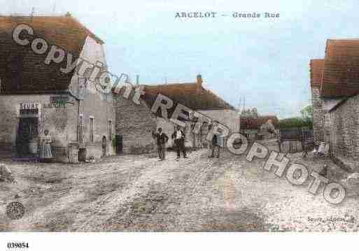 Ville de ARCEAU, carte postale ancienne