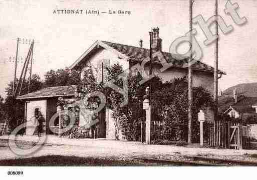 Ville de ATTIGNAT, carte postale ancienne