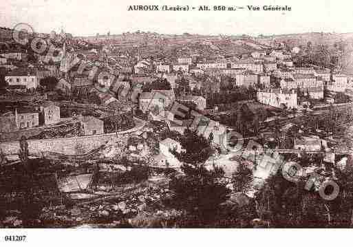 Ville de AUROUX, carte postale ancienne