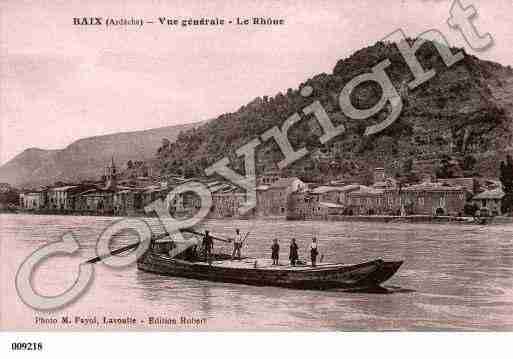 Ville de BAIX, carte postale ancienne