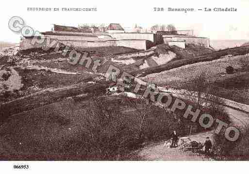 Ville de BESANCON, carte postale ancienne