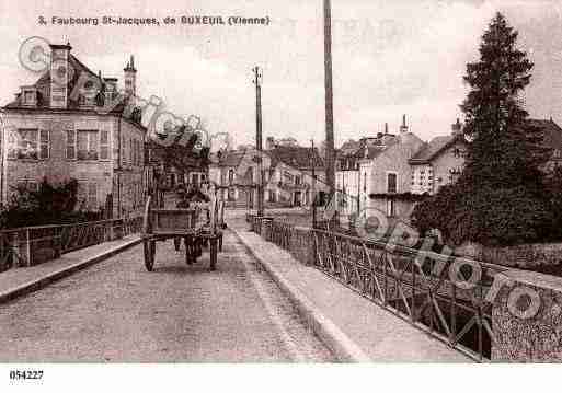 Ville de BUXEUIL, carte postale ancienne