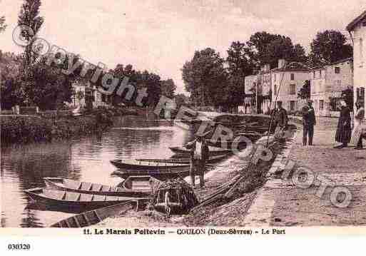 Ville de COULON, carte postale ancienne