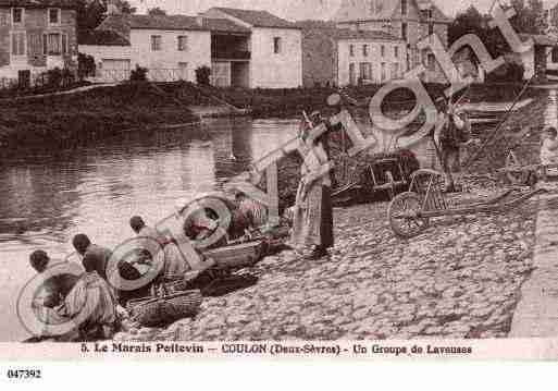 Ville de COULON, carte postale ancienne