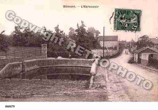 Ville de DOMONT, carte postale ancienne