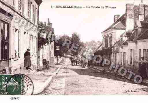 Ville de ECUEILLE, carte postale ancienne