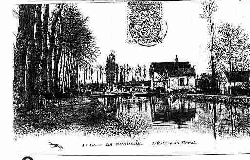 Ville de GUERCHESURL'AUBOIS(LA), carte postale ancienne