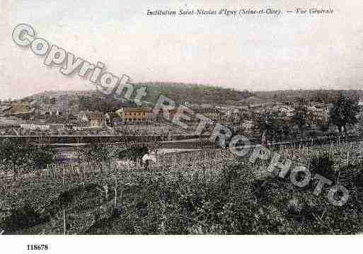 Ville de IGNY, carte postale ancienne