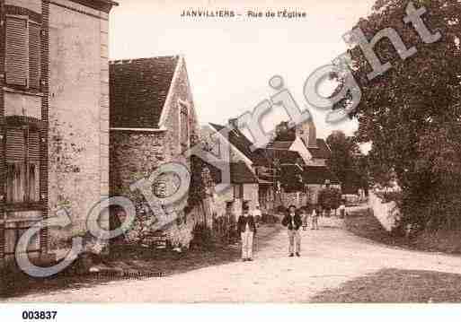 Ville de JANVILLIERS, carte postale ancienne