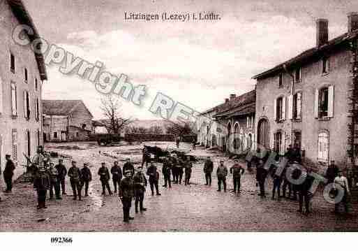 Ville de LEZEY, carte postale ancienne