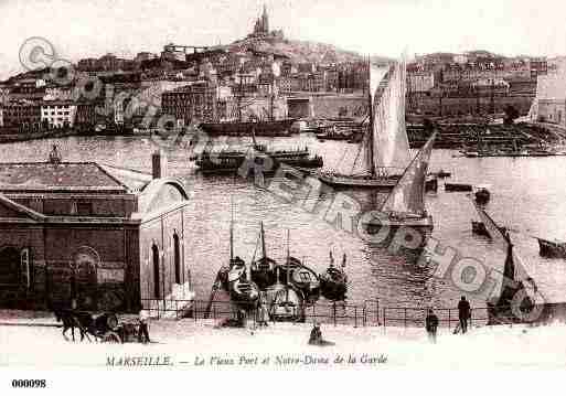 Ville de MARSEILLE, carte postale ancienne