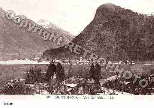 Ville de MONTRIOND, carte postale ancienne