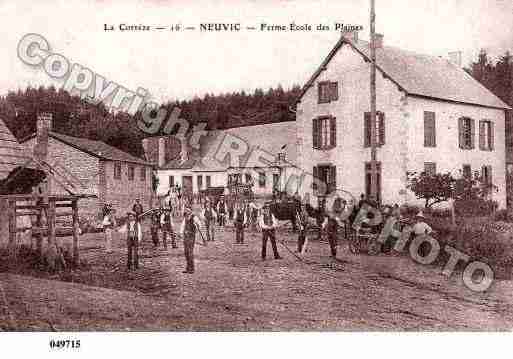 Ville de NEUVIC, carte postale ancienne