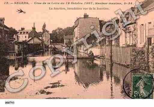 Ville de NEVERS, carte postale ancienne