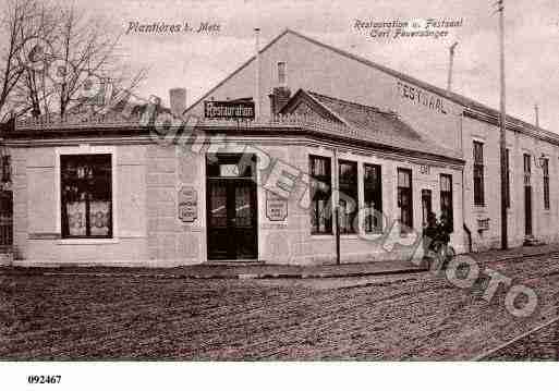 Ville de PLANTIERES, carte postale ancienne