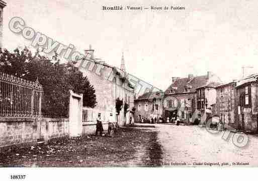 Ville de ROUILLE, carte postale ancienne