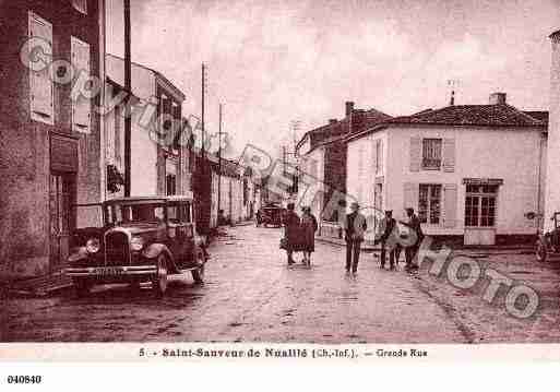 Ville de SAINTSAUVEURD\'AUNIS, carte postale ancienne