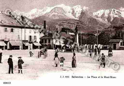 Ville de SALLANCHES, carte postale ancienne