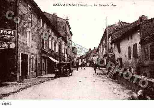 Ville de SALVAGNAC, carte postale ancienne