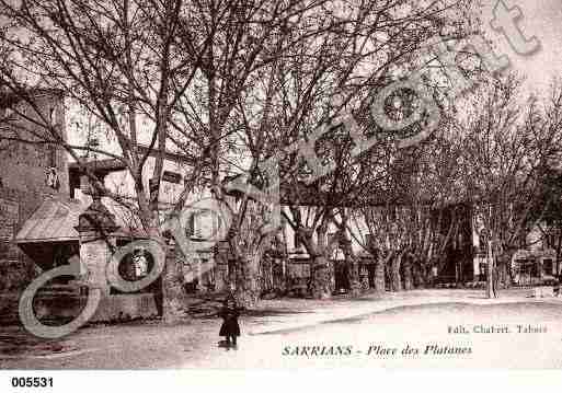 Ville de SARRIANS, carte postale ancienne